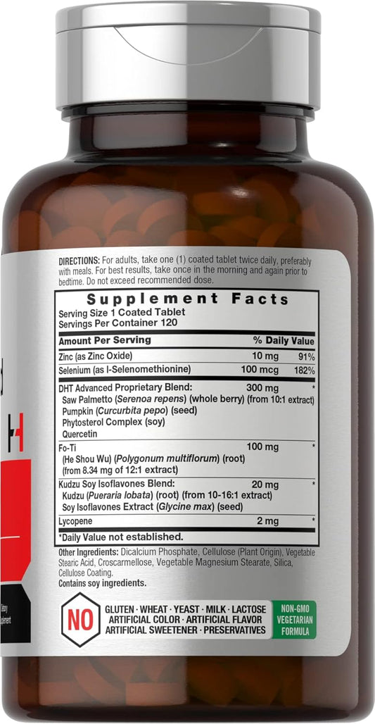 HorbƤach - Dht Advanced Hair Formula | 120 Tablets | Non-Gmo And Gluten Free Hair Formula Blend With Saw Palmetto, Kudzu, And Fo-Ti