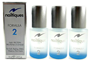 Nailtiques Nail Protein, Formula 2, 0.5 Ounce (Set Of 3) : Beauty & Personal Care