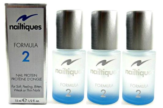 Nailtiques Nail Protein, Formula 2, 0.5 Ounce (Set Of 3) : Beauty & Personal Care