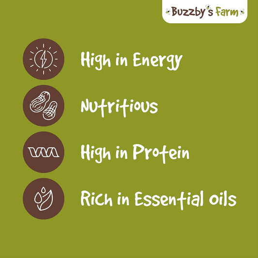 Split Peanuts For Wild Birds 12.55Kg - High Energy Food, High Protein Feed, Rich In Fats And Fibre, Great For Hanging Feeders, Bird Tables And Ground Feeding, Bulk Bag - Buzzby'S83138456