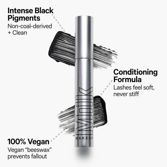 Milk Makeup Kush Mascara – Volumizing Mascara For Thicker, Fuller, High-Volume Lashes From Root To Tip – Clean, Vegan, Conditioning Formula