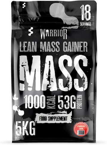 Warrior Mass Protein Powder – 5.04Kg – Serious Mass Gainer – High Calorie, Weight Gain Supplement – 61G Of Protein, 18 Servings, 1000+ Calories Shake, Supports Muscle Growth (Salted Caramel, 5Kg)