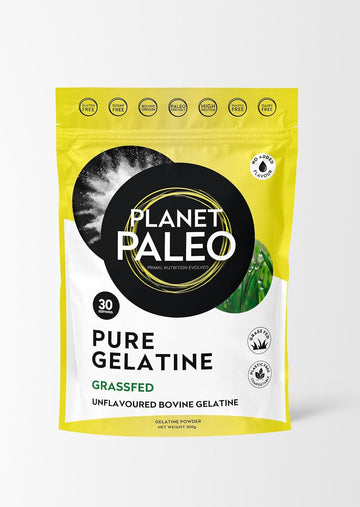 Planet Paleo Pure Bovine Gelatine Powder (30 Servings, 300G) - Unflavored Gelatin Powder - Organic Beef Gelatin Powder