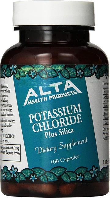 Alta Health Potassium Chloride And Silica Capsules, 100 Count