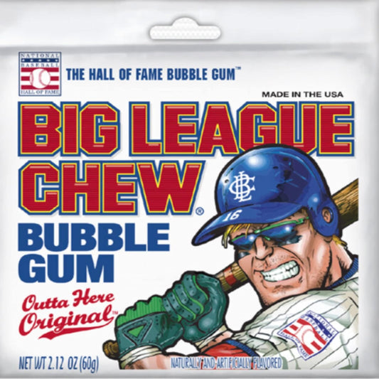 Big League Chew Outta Here Original Shredded Bubble Gum, 2.12 Oz (Pack Of 3) With By The Cup Mints
