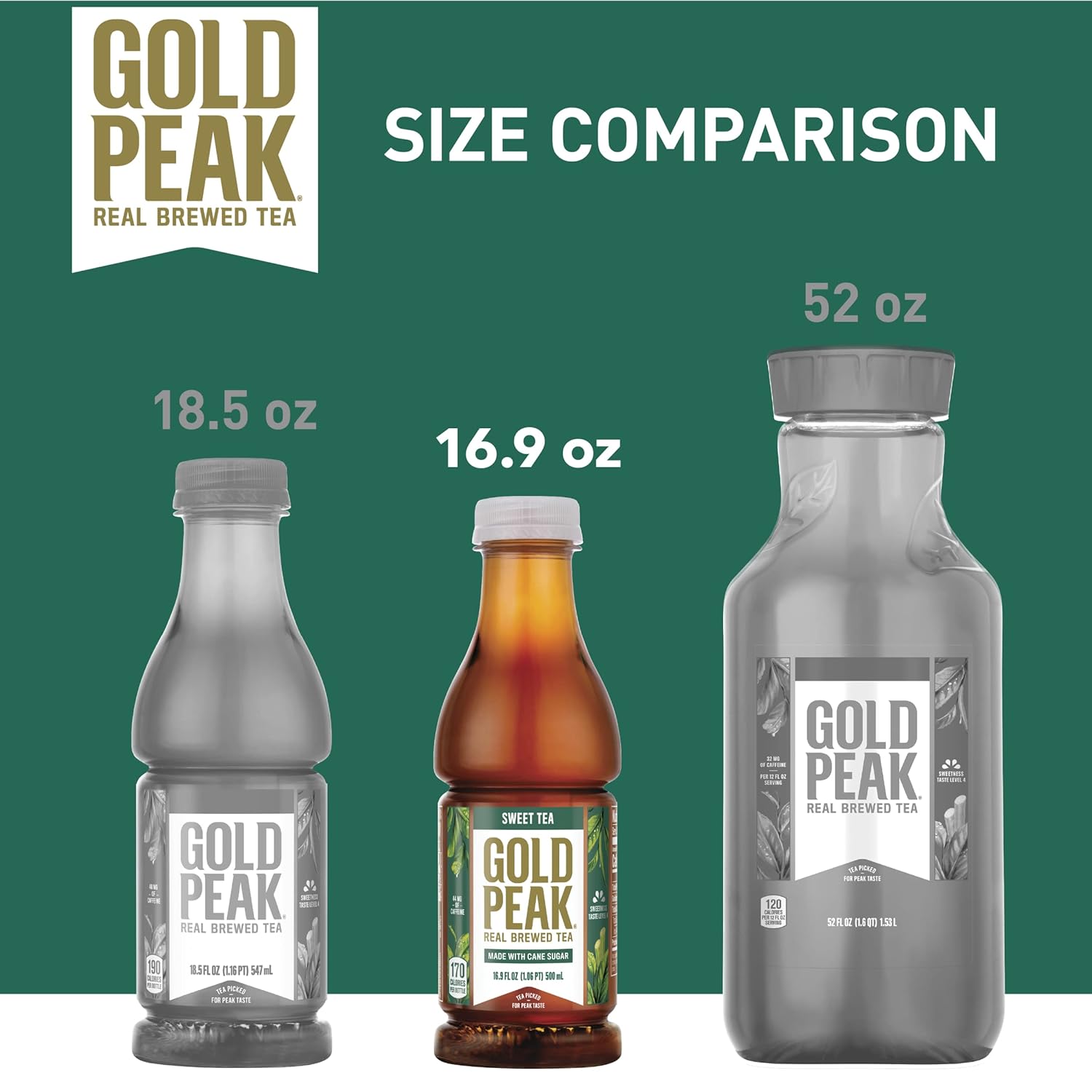 Gold Peak Tea, Sweet Tea, 16.9 Fl Oz, 6 Pack