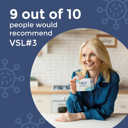 Vsl#3 High-Concentration Probiotic Supplement (30 Sachets) For Gut Health - 450 Billion Live Bacteria Across 8 Diverse Strains - Proven To Reach The Gut Alive & Trusted By Nhs Healthcare Professionals