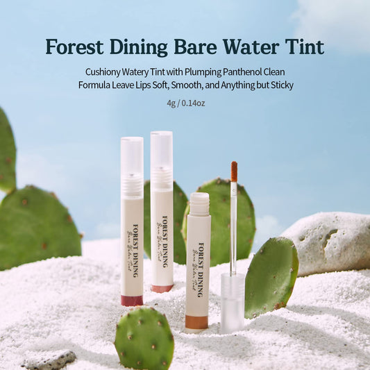 Skinfood Forest Dining Bare Water Tint 4G (01 Beige Breeze) - Vegan Moisturizing Lip Tint With Pear Extracts And Panthenol, Natural Sheer Color Lip Stain For Moisturized Lips, Cruelty Free
