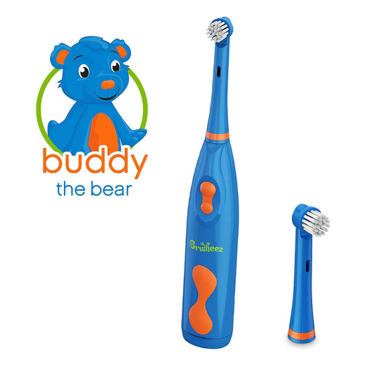 BrusheezĀ® Electronic Toothbrush Replacement Brush Heads 2 Pack (Buddy The Bear)