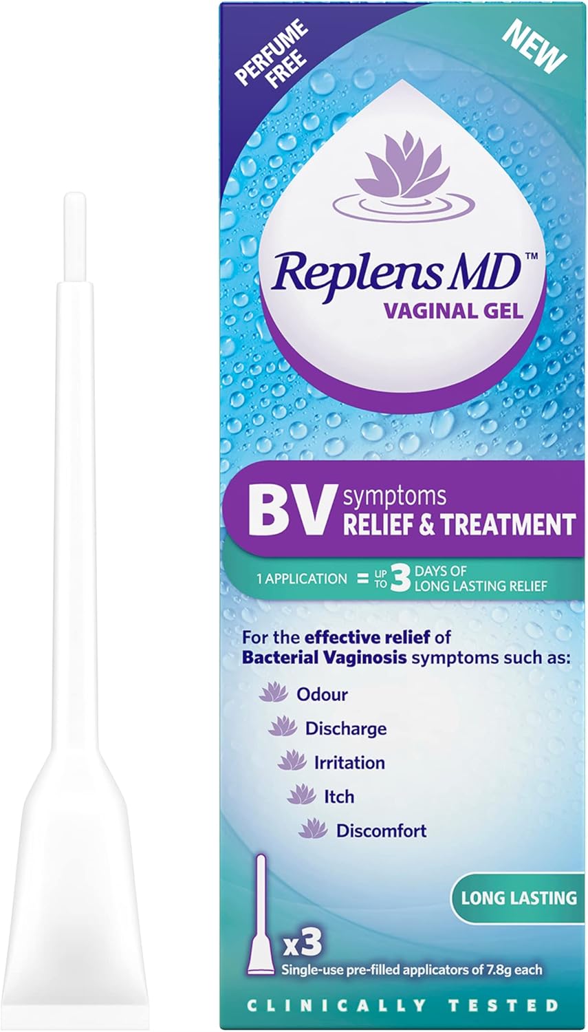 Replens BV Symptoms Relief & Treatment Vaginal Gel - x3 Single use applicators, White, 3 Count (Pack of 1) : Amazon.co.uk: Health & Personal Care