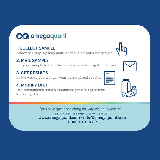 Omega-3 Index Basic - The Original Omega-3 Blood Test Kit With One Drop Of Blood Home Kit, Includes Blood Collection Kit | 1 Omega-3 Test Kit