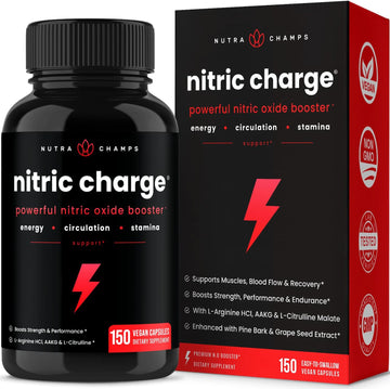 Nitric Oxide Supplement | L-Arginine, L Citrulline Malate, Aakg, Pine