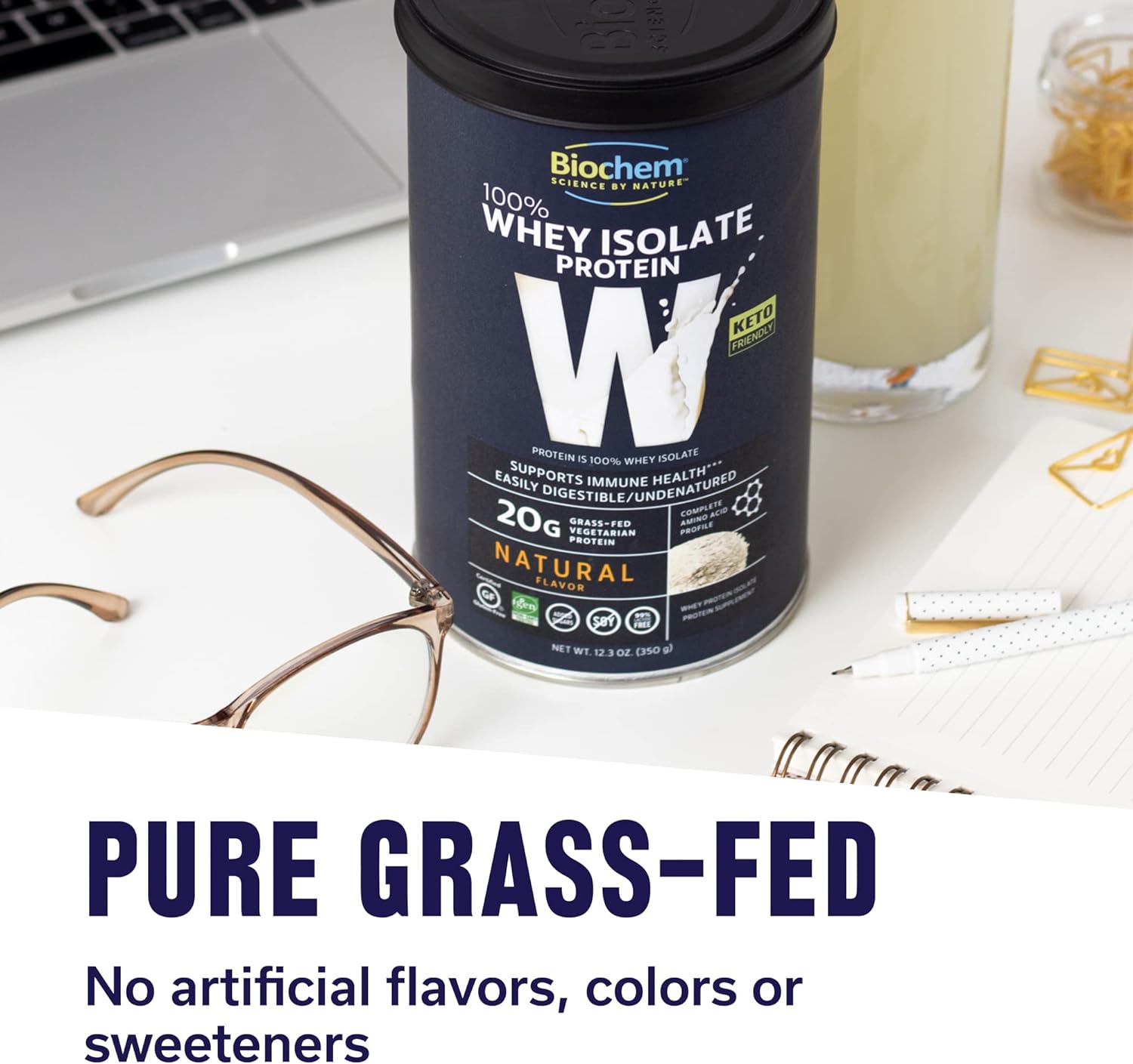 Biochem, Whey Protein Powder, 20g of Protein to Support Muscles and In