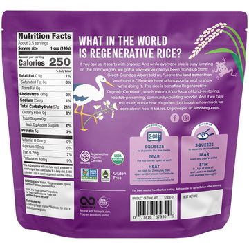 Lundberg Rice, Microwave Or Stovetop, 2-Pack – White Jasmine, Long-Grain, Fluffy & Aromatic, Ready In 2 Minutes, Regenerative Organic Certified, 17.3 Oz Ea