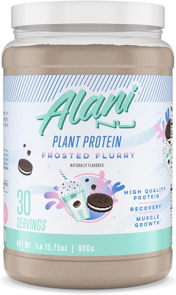 Alani Nu Plant-Based Protein Powder Frosted Flurry | 17G Vegan Protein | Meal Replacement Powder | No Sugar Added | Low Fat, Low Carb, Dairy Free, Pea Protein Isolate Blend | 30 Servings