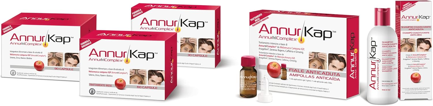 Annurkap Fiale Anticaduta Capelli Fortificante Energizzante, 10 Fiale