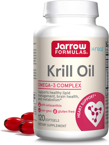 Jarrow Formulas Krill Oil - Phospholipid Omega-3 Complex with Astaxant
