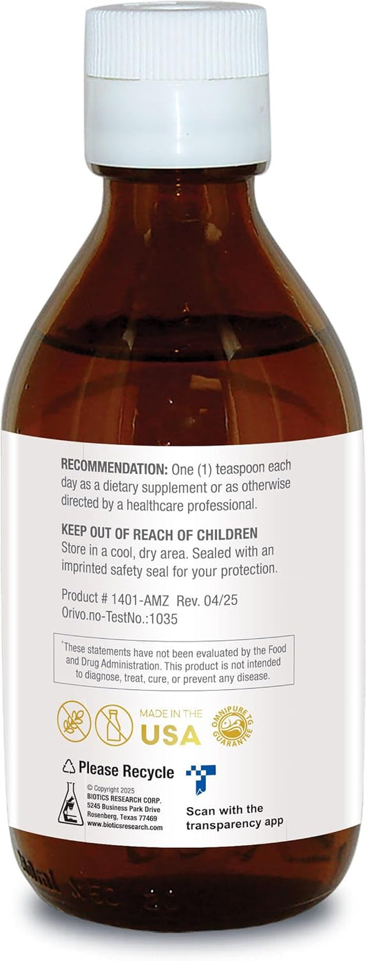 Biotics Research Biomega 3 Liquid™ Highly Concentrated Omega 3 Fish Oil Liquid, Sustainably Sourced, Traceable, Pure 2490 Mg Of Epa Dha Omega 3 Fatty Acids Per Tsp 1040 Mg Dha 7 Fl Ounces 200Ml 40 Svg