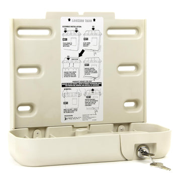 Mckesson Prevent Sharps Locking Wall Cabinet - For Biohazard Infectious Waste - 10 In X 4.35 In X 9.36 In, 2 Count