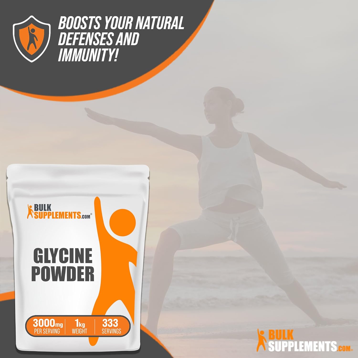 BULKSUPPLEMENTS.COM Glycine Powder - L-Glycine Powder, Glycine Supplem