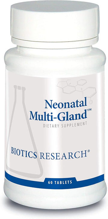 Biotics Research Neonatal Multi-Gland™ Mixed Organs And Glandular Concentrates, Broad Spectrum Therapy, Spleen, Heart, Pancreas, Kidney, Brain Liver, Adrenal, Thymus, Pituitary Or Hypothalamus 60 Tabs