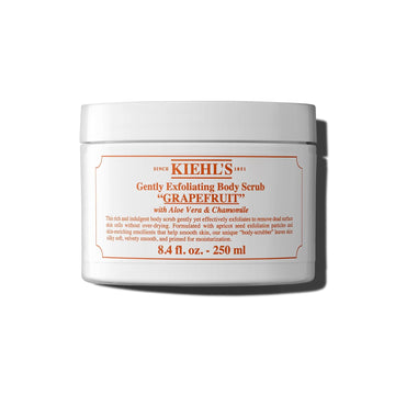 Kiehl'S Gently Exfoliating Grapefruit Body Scrub, Bath & Shower Body Polish For Smooth & Soft Skin, With Apricot Seed, Aloe & Chamomile, All Skin Types, Grapefruit Citrus Scent - 8.4 Fl Oz