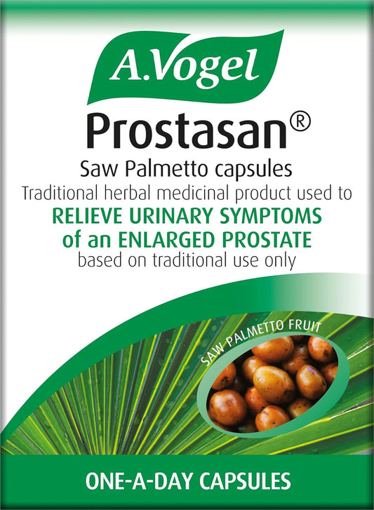 Saw Palmetto Capsules | A.Vogel ProstasanĀ® | Prostate Supplement For Men | Relieve Urinary Discomfort In Men With Bph | 1 Months Supply | 30 Capsules