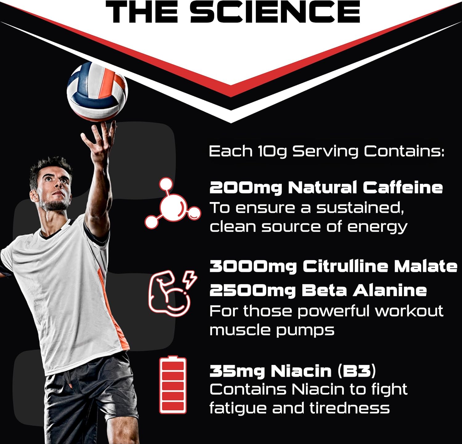 SCI-MX - Total Pre Workout - Blue Raspberry Flavour - 2500mg Beta Alanine • 3000mg Citrulline Malate • 200mg Caffeine • Niacin for Fatigue - 200g : Amazon.co.uk: Health & Personal Care