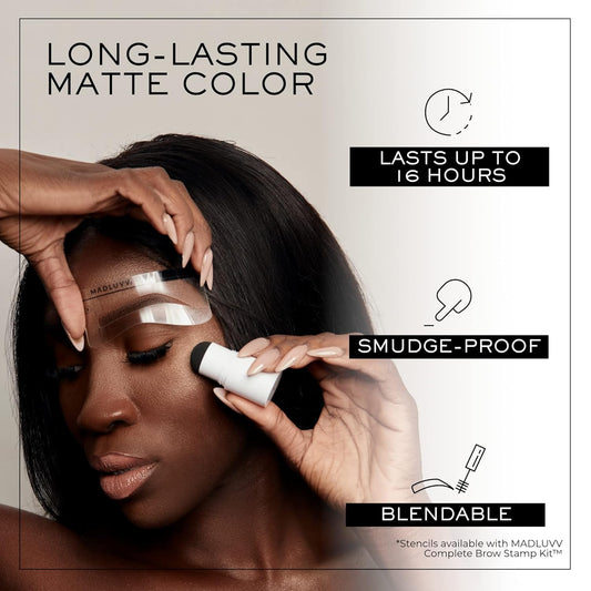 Madluvv Brow Stamp Refill* - Color Stamp For Brows & Root Touch Up For Women & Men, Instantly Conceal Hair Loss, Grey Hair, Thinning Hair With Stain-Proof/Smudge-Proof Powder Formula (True Red)