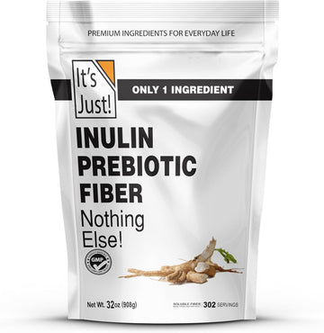 It'S Just! - Inulin Prebiotic Fiber, Water Soluble, Chicory Root Powder, Promotes Gut Health, Made In Usa, Product Of Belgium, Vegan/Keto Friendly