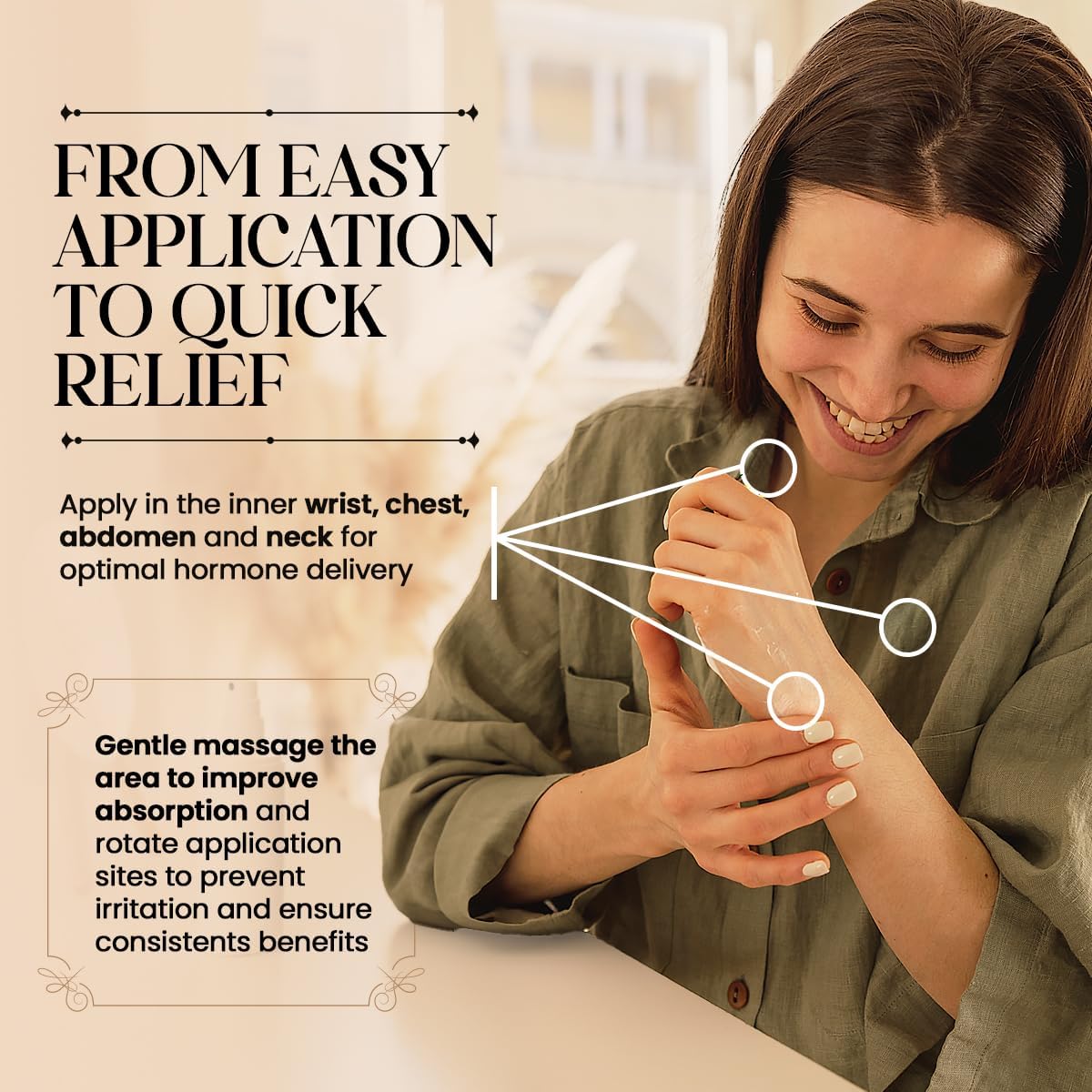 Natural Progesterone Cream For Women, Bioidentical Hormones For Women, Perimenopause & Menopause Cream For Hormonal Balance, 1,000 Mg Usp Bioidentical Progesterone, Made In The Usa, 2 Oz (60 Ml)