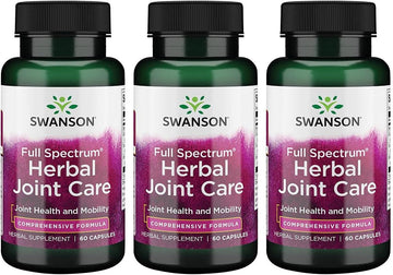 Swanson Full Spectrum Herbal Joint Care 60 Capsules (3 Pack)
