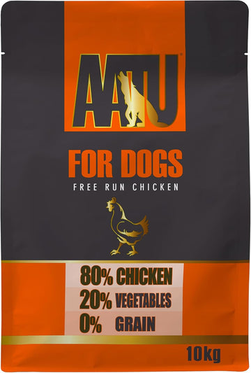 Aatu 80/20 Complete Dry Dog Food, Chicken 10Kg - Dry Food Alternaitve To Raw Feeding, High Protein. No Nasties, No FillersAc10