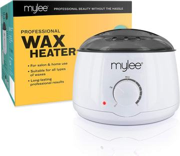 Mylee Professional Wax Heater Warmer With Handle Pot 500Ml For Paraffin, Soft & Crème Wax, Salon Quality Hair Removal, Depilatory Waxing Melter, Adjustable Temperature