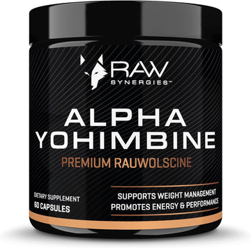 Alpha Yohimbine – Yohimbe Bark Fat Burner, Weight Loss Pills That Work Fast - 3Rd Party Tested For Purity And Potency, 60 Capsules By Raw Synergies