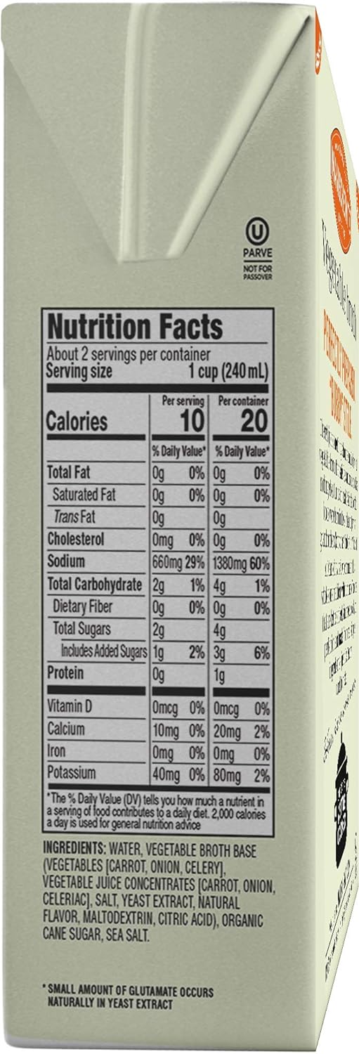 Manischewitz Aseptic Vegetable Broth 17oz (3 Pack), Flavorful, Kettle Cooked, Slowly Simmered