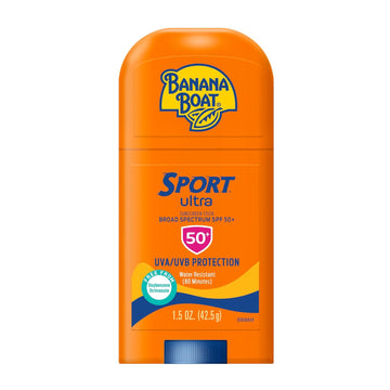 Banana Boat Sport Ultra Sunscreen Stick Spf 50, 1.5Oz | Travel Sunscreen, Mini Sunscreen, Spf Stick Sunscreen, Oxybenzone Free Sunscreen, 1.5Oz