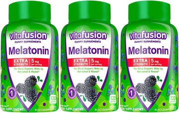 Vitafusion Extra Strength Melatonin 5Mg, 120 Gummies (Pack Of 3)