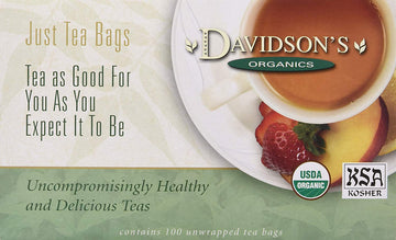 Davidson'S Organics, Raspberry Cream Caramel, 100-Count Unwrapped Tea Bags