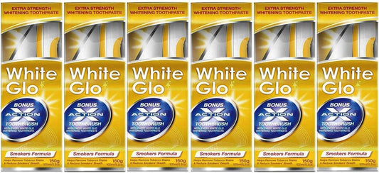 White Glo Smokers Formula Whitening Toothpaste (100Ml) - Pack Of 6