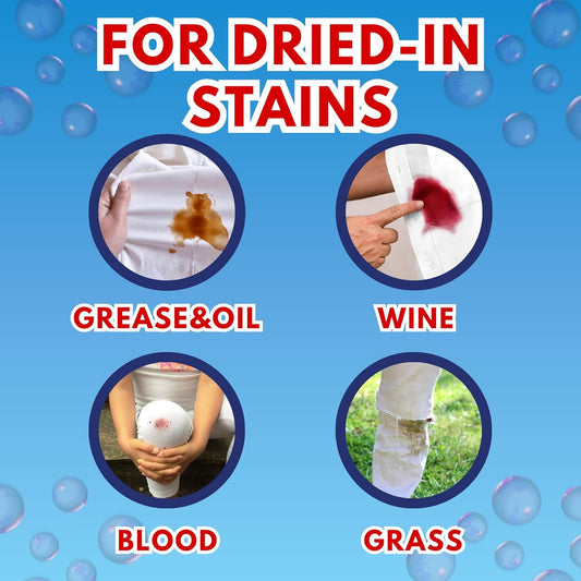 Oxiclean Max Force - Laundry Stain Remover Gel Stick - 6.2 Oz + 1 Gaudum Laundry Stain Brush (2)