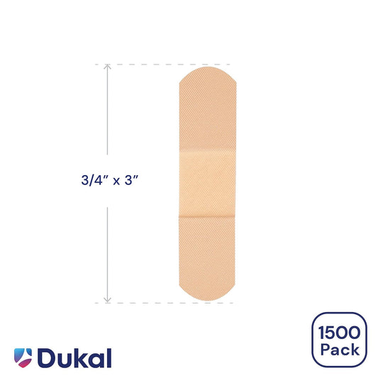 Adhesive Bandages, Sheer Strips, 3/4" X 3" | Bulk Case Of 1500 | Sterile, Breathable And Multi-Purpose For School Nurses, Businesses, And First Aid Kits