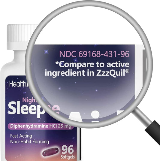 Healtha2Z Sleep Aid, Diphenhydramine Hcl 25Mg Softgels, Supports Deeper, Restful Sleeping, Non Habit-Forming (72 Softgels)