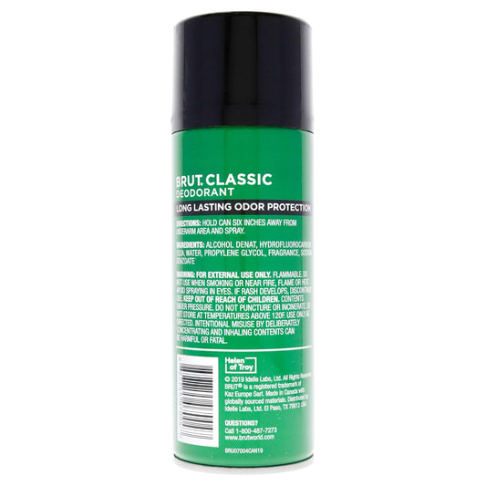 Brut Deodorant Spray Classic Scent 10 Oz