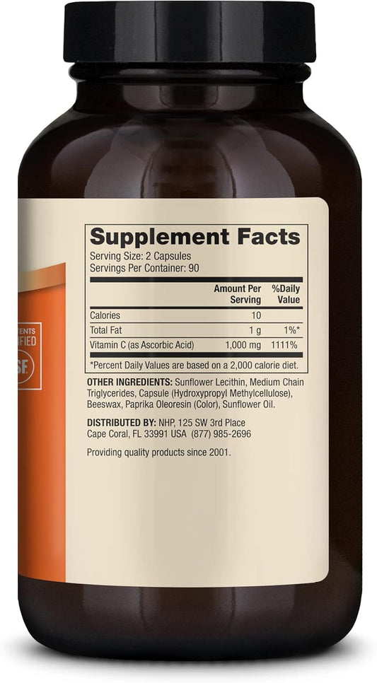 Mercola Liposomal Vitamin C Dietary Supplement, 1,000Mg Per Serving, 90 Servings (180 Capsules), Immune Support, Non Gmo, Soy Free, Gluten Free2724676497619