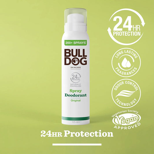 Bulldog - Skincare For Men | Original Spray Deodorant | Men'S Natural Deodorant | 125Ml