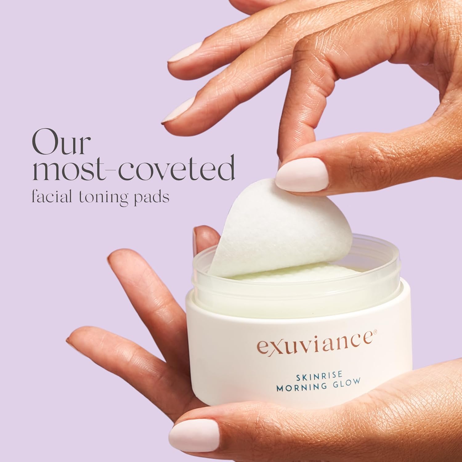 Exuviance Skinrise Morning Glow, Anti Aging Facial Toning Pads |Gently Exfoliates And Hydrates Skin'S Moisture Barrier, With Pha/Bionics, Green Tea & Cucumber Extract, 1.7 Fl Oz : Beauty & Personal Care
