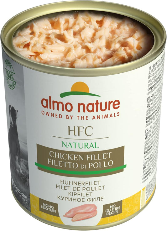 Almo Nature Hfc Natural Chicken Fillet- Wet Dog Food (Pack Of 12 X 280G Tins), Transparent8001154124293