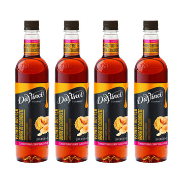 Davinci Gourmet Classic Peanut Butter Syrup, 25.4 Fluid Ounce (Pack Of 4)