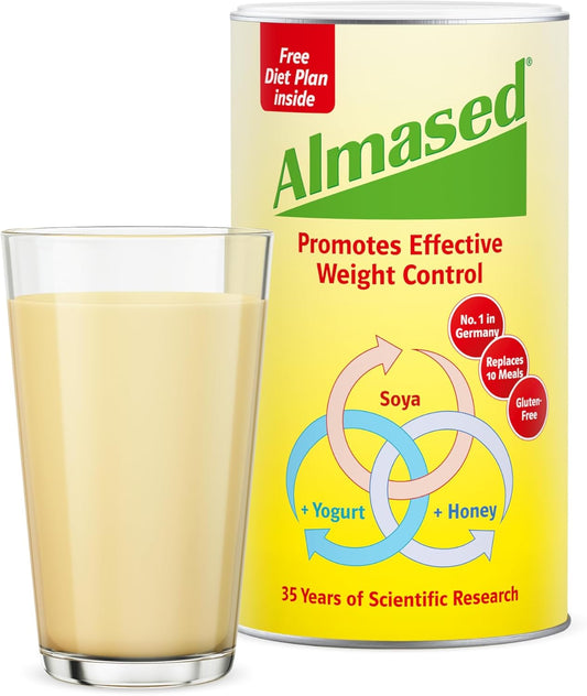 Almased - Soya, Yogurt And Honey Meal Replacement For Weight Control, 500 G, Powder (Pack Of 4)